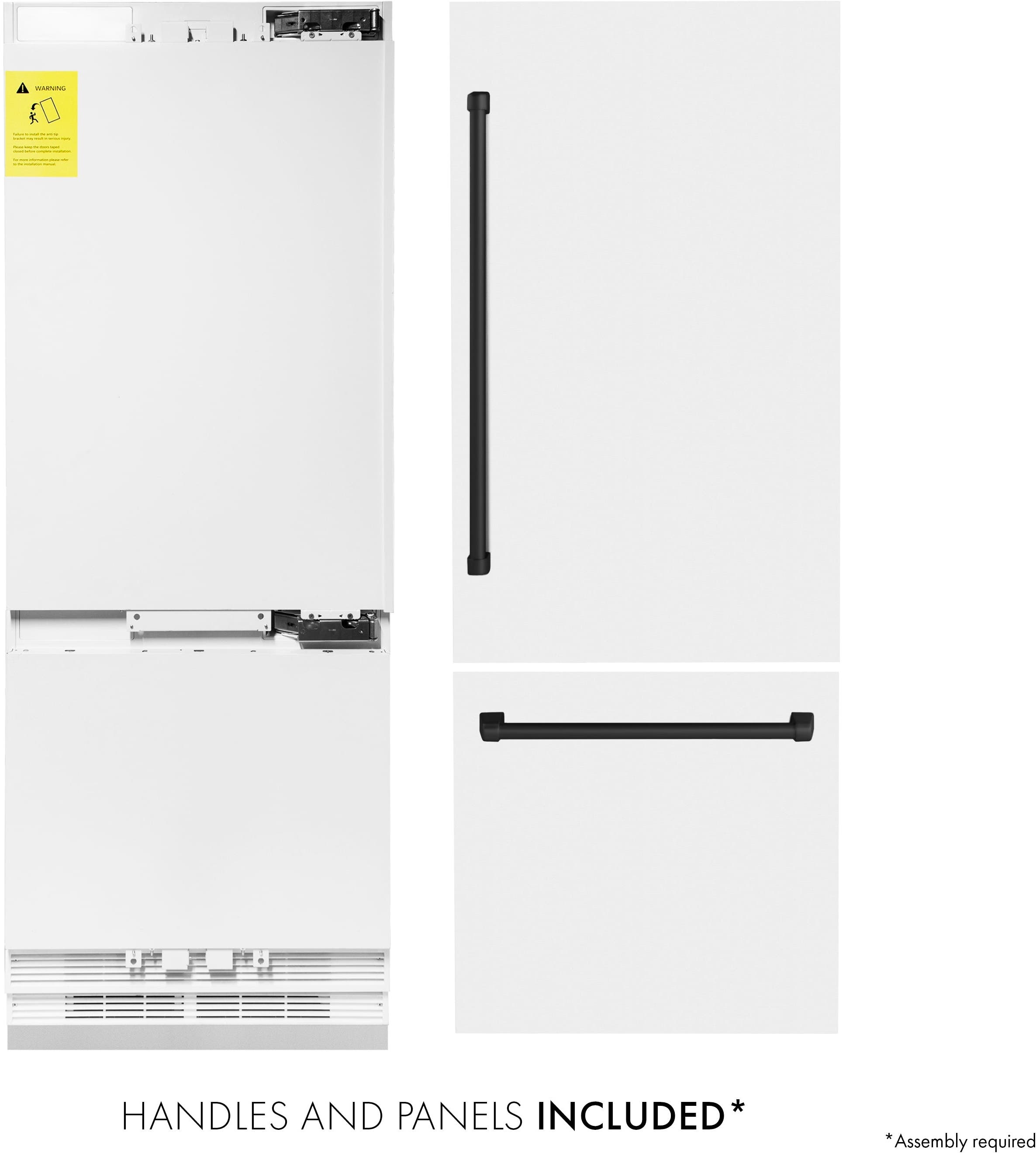Zline RBIVZWM30MB White Matte With Matte Black Accents