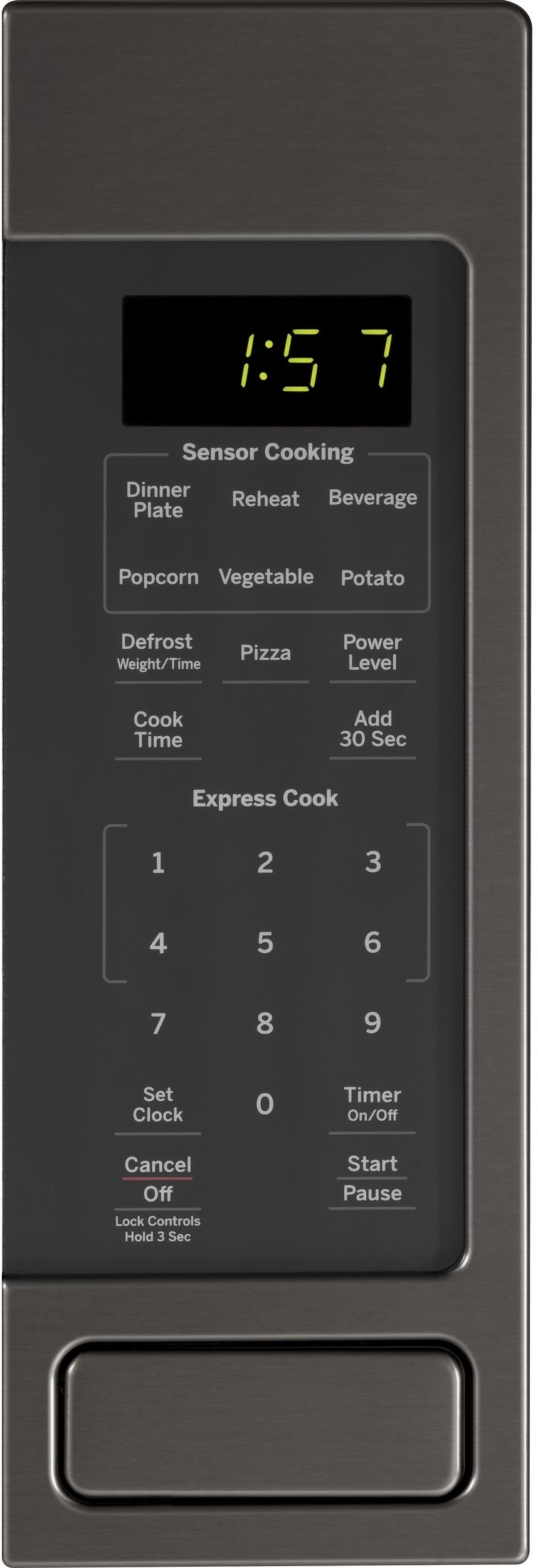GE JES1657BMTS Black Stainless Steel
