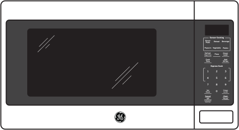 GE JES1657BMTS Black Stainless Steel