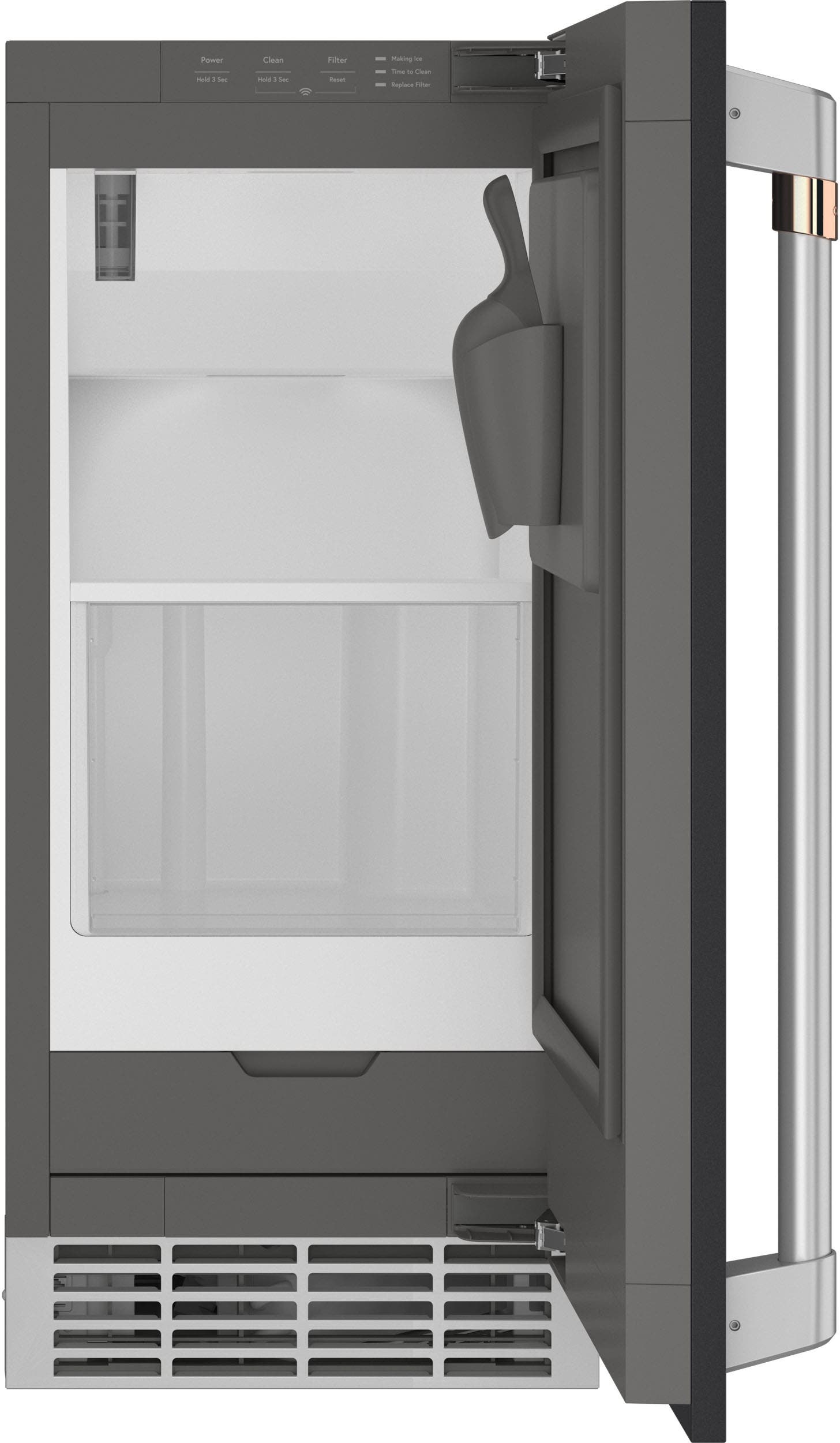 Cafe CK1UP150RD1 Matte Black/brushed Stainless