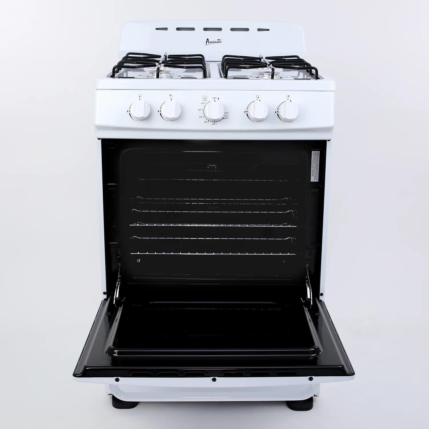 Avanti GRO24P0W 24 Inch Freestanding Gas Range