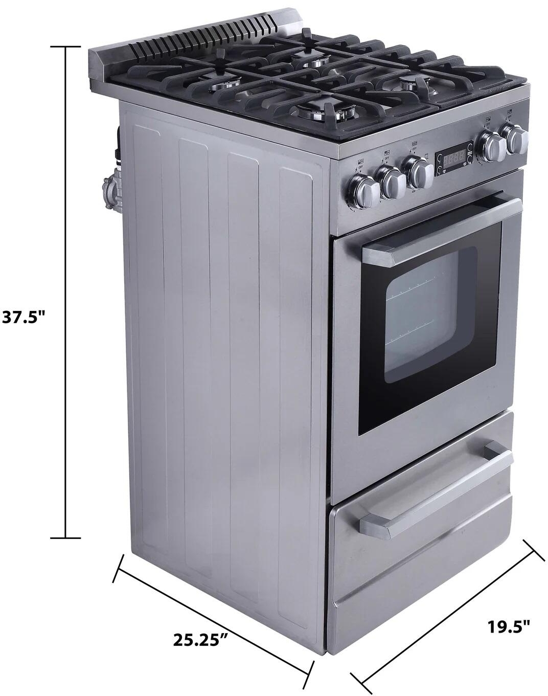 Avanti DGR20P3S 20 Inch Freestanding Gas Range