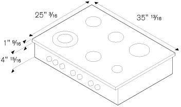 Bertazzoni CB36500X Stainless Steel, Natural Gas