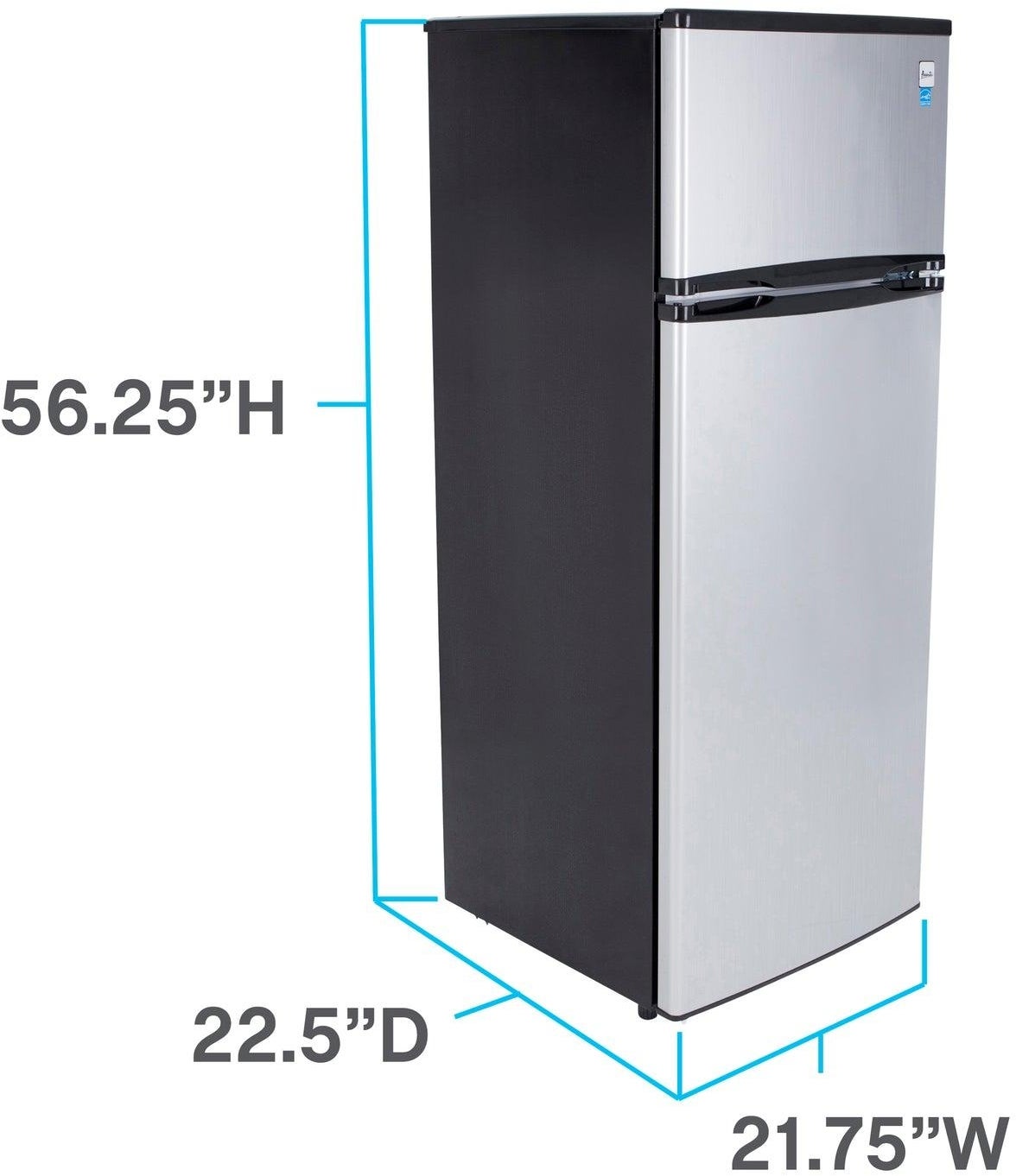 Avanti RA733B3S 22 Inch Freestanding Top Freezer Refrigerator