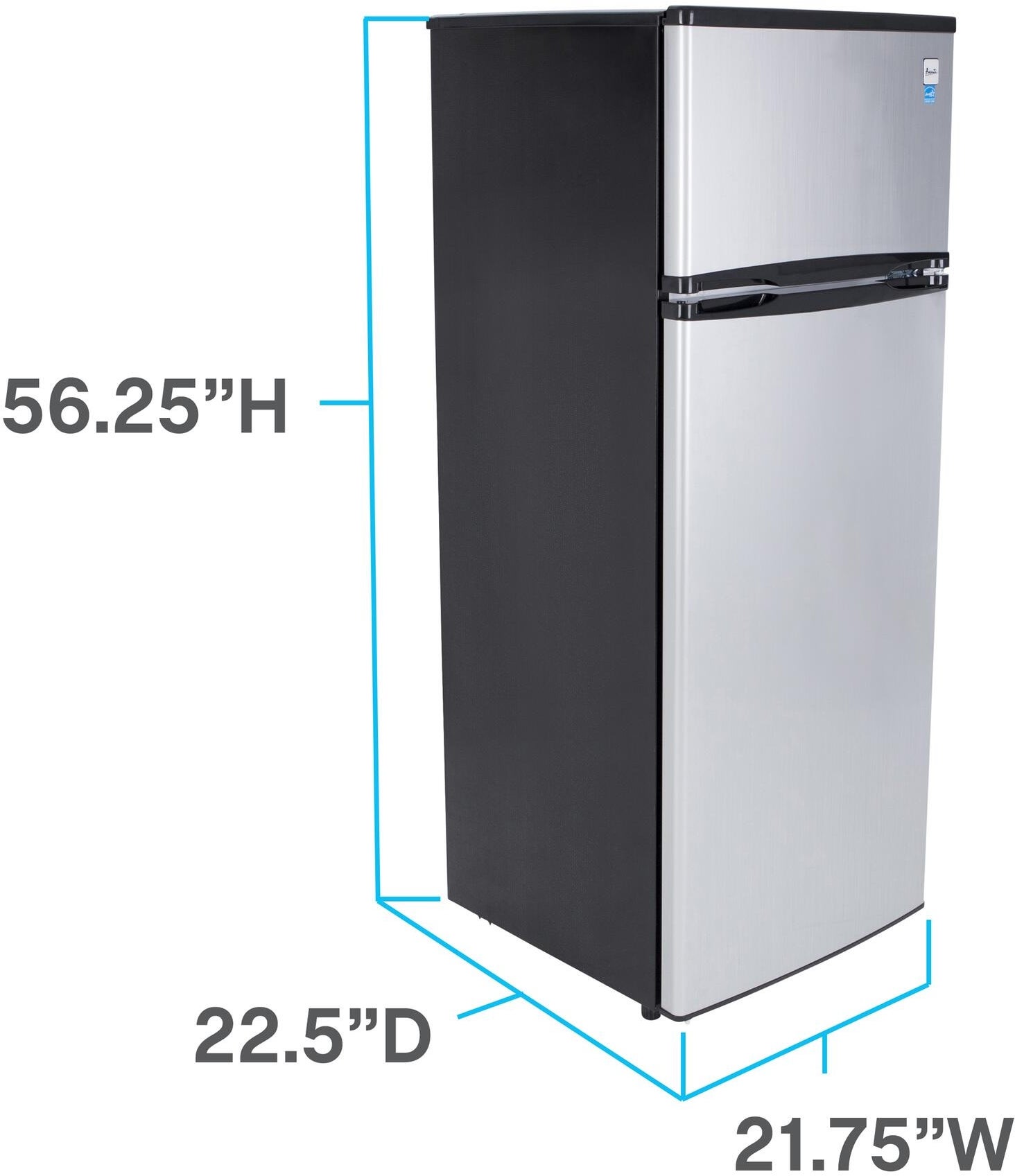 Avanti RA733B3S 7.3 Cuft 2 Door Refrigerator: Stainless Stainless