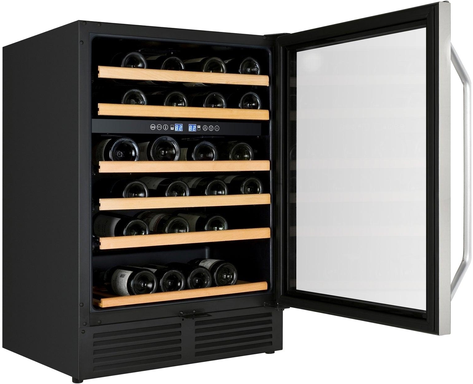 Avanti WCR496DS Black With Glass Door