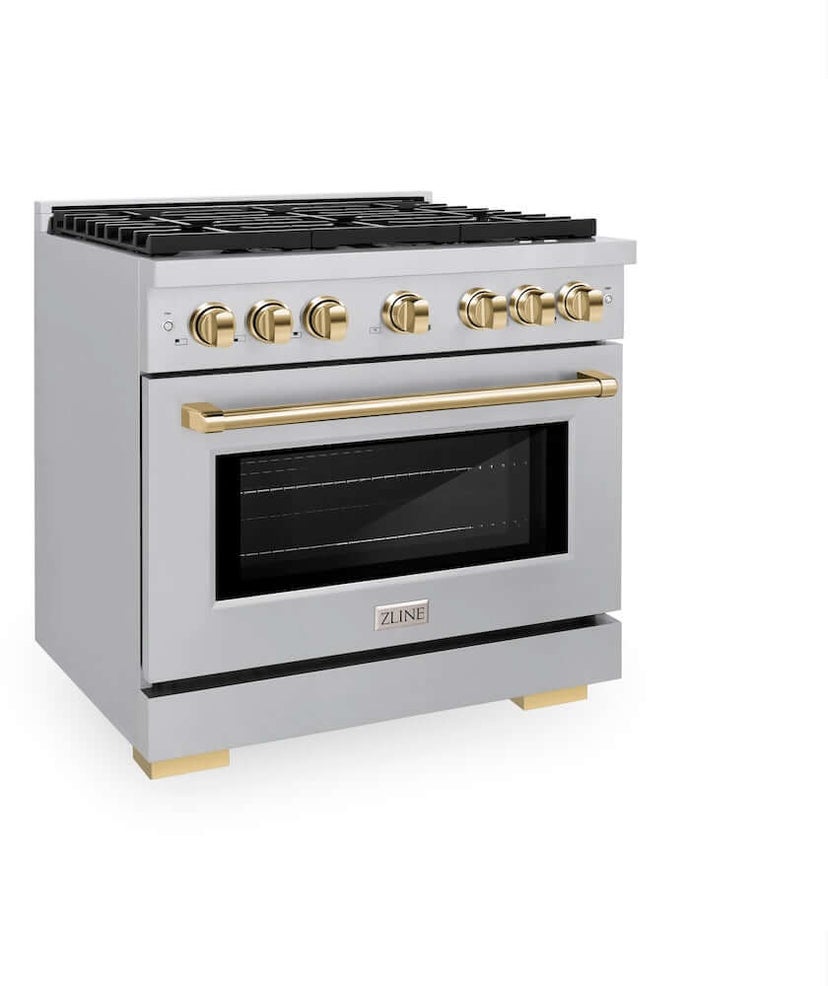 Zline SGRZ36G Autograph Edition 36 in. 5.2 cu. ft. 6 Burner Gas ...