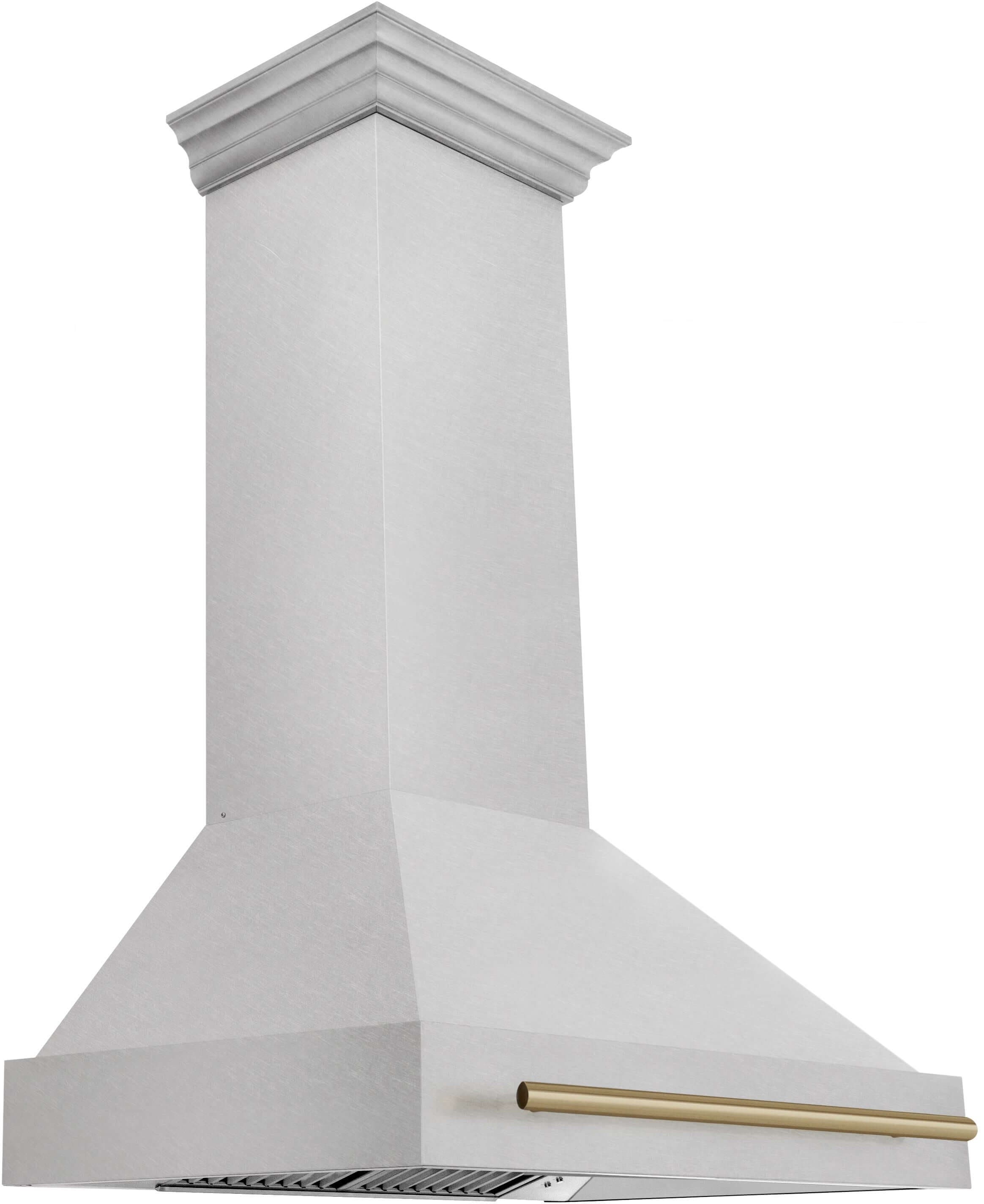 Zline 8654SNZ36MB Durasnow Stainless Steel with Black Matte Handle