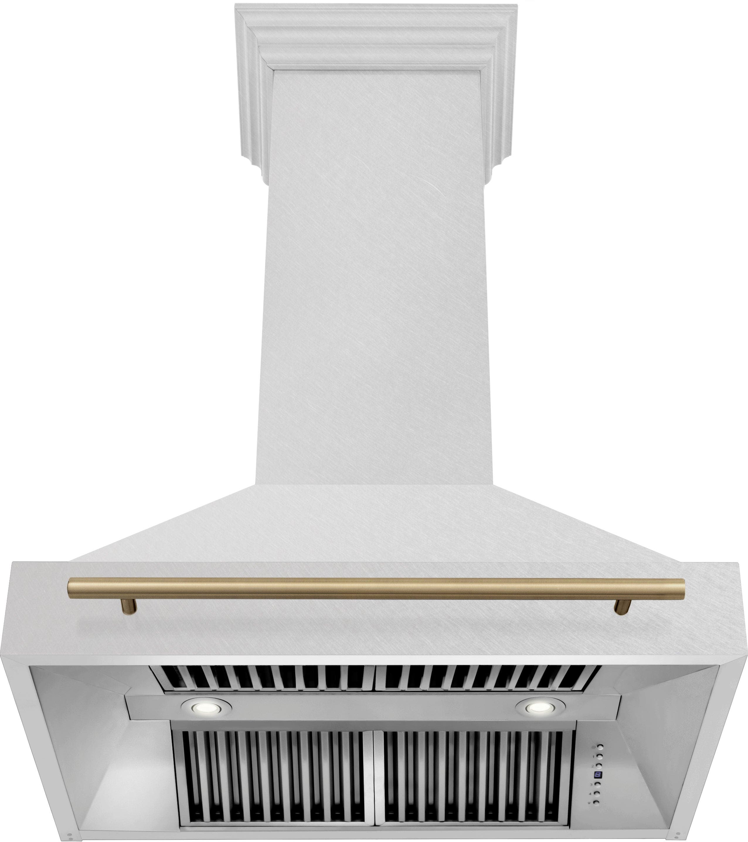 Zline 8654SNZ36MB Durasnow Stainless Steel with Black Matte Handle