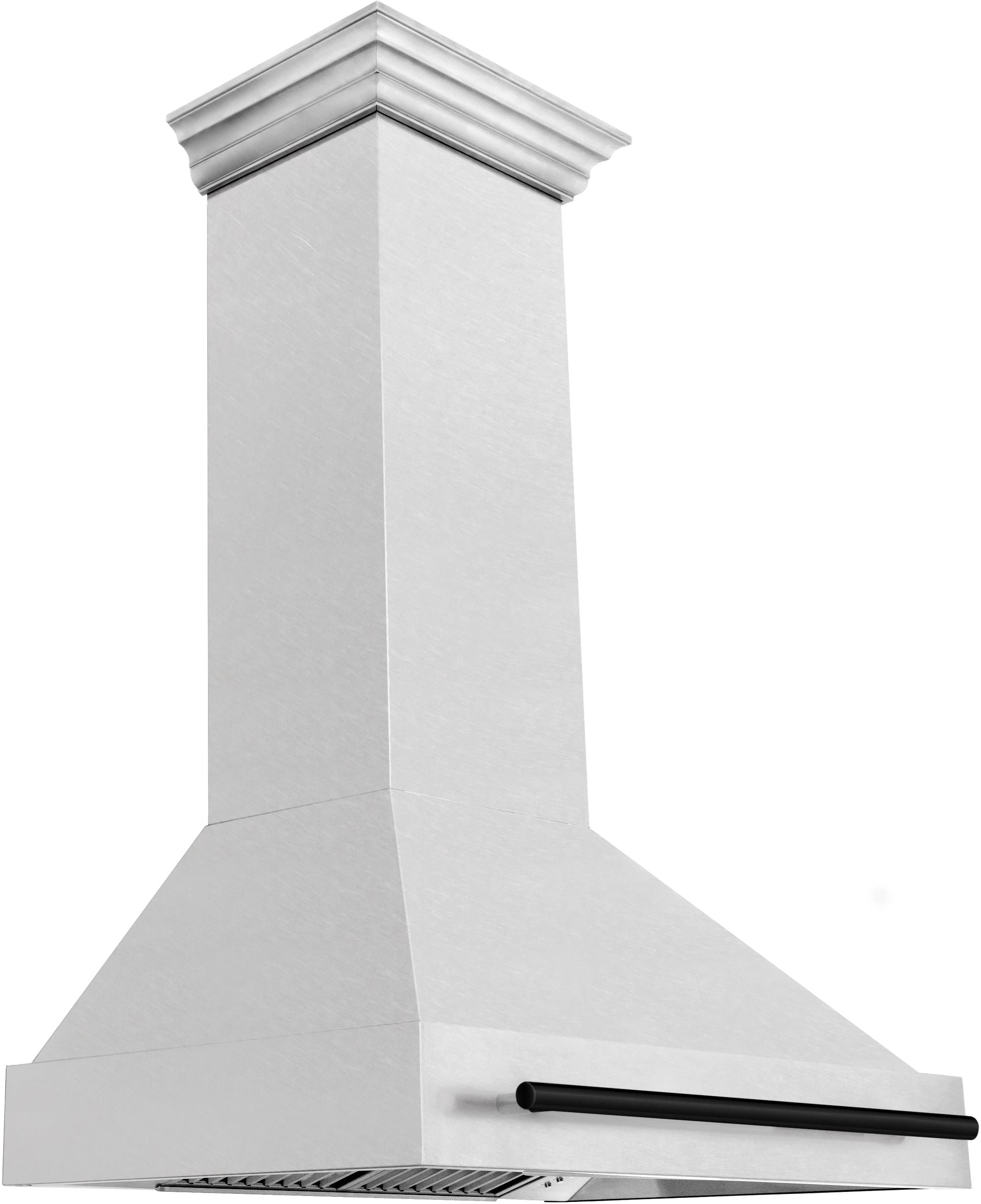 Zline 8654SNZ36MB Durasnow Stainless Steel with Black Matte Handle