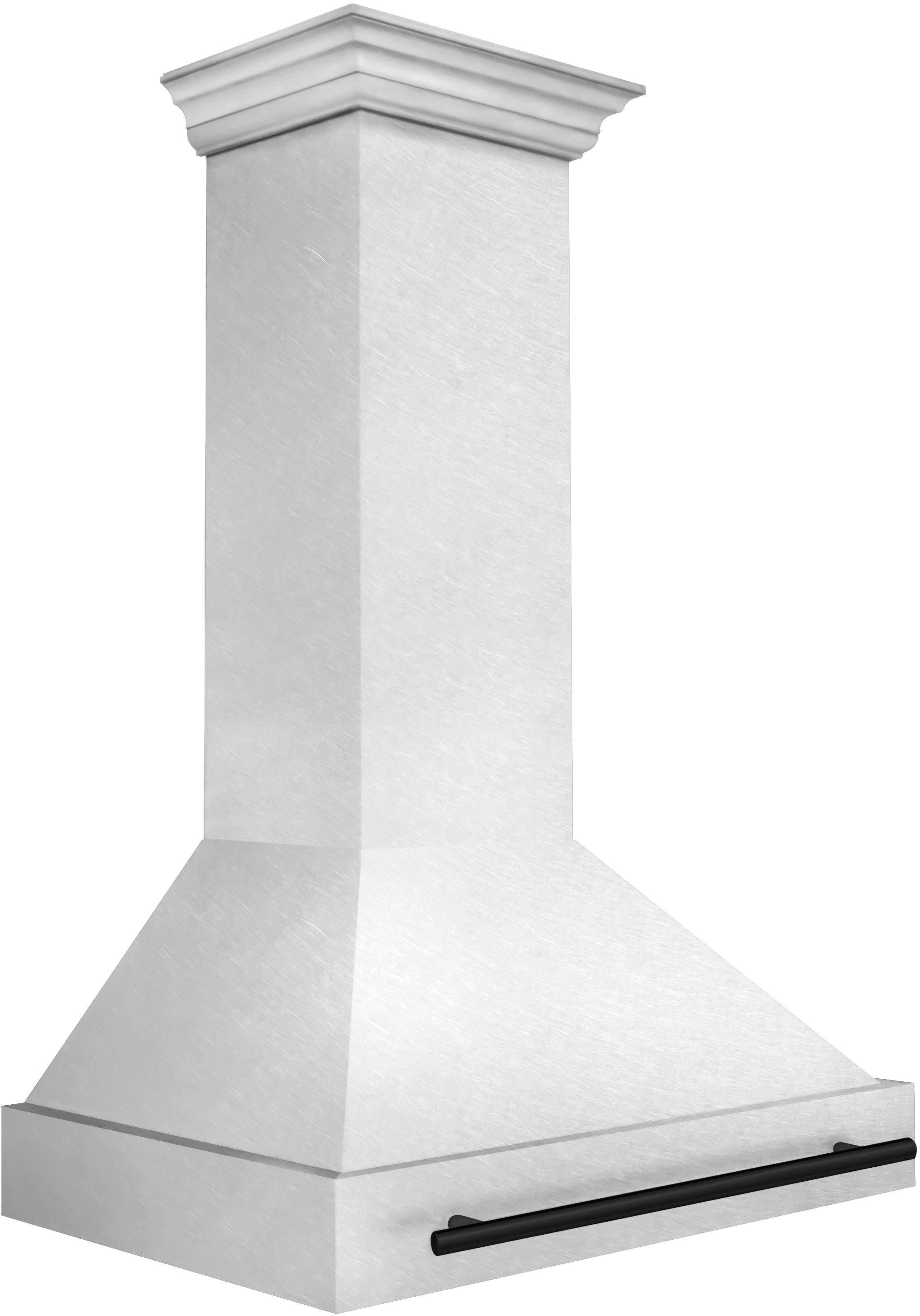 Zline 8654SNZ36MB Durasnow Stainless Steel with Black Matte Handle