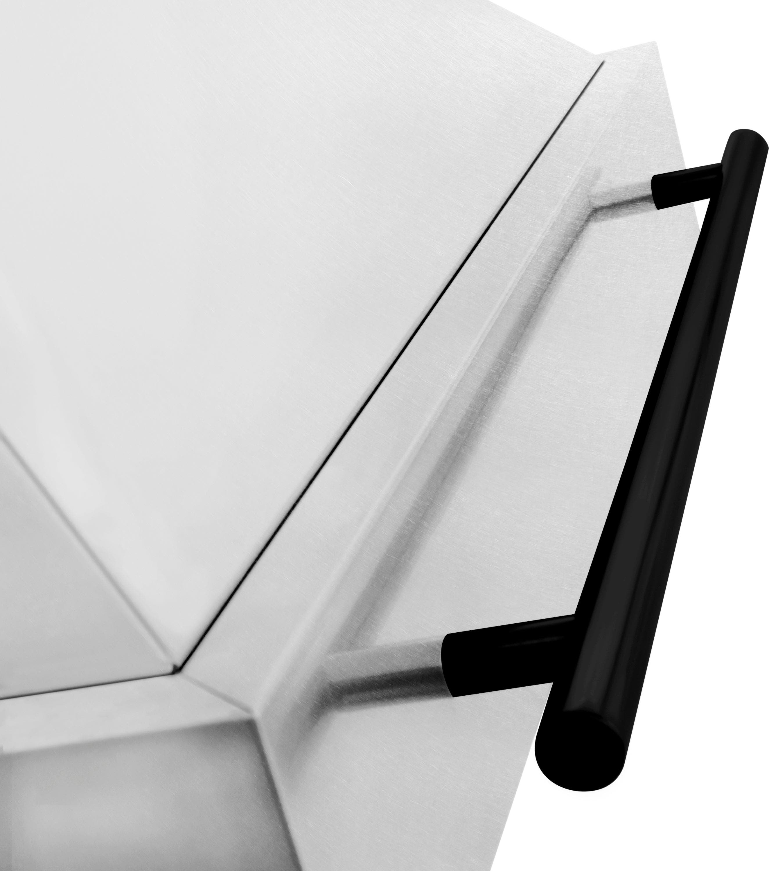 Zline 8654SNZ36MB Durasnow Stainless Steel with Black Matte Handle