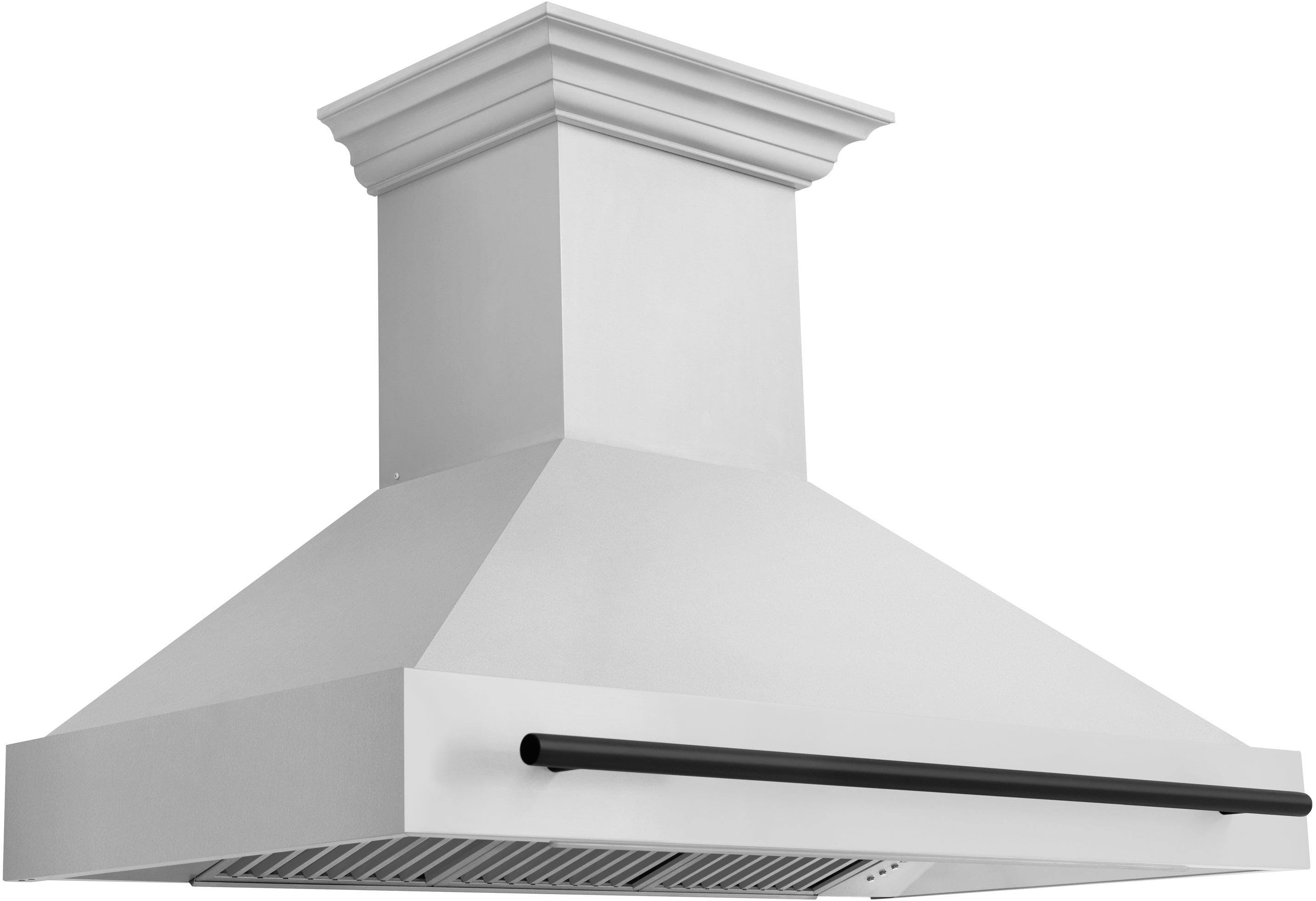 Zline 8654STZ48MB Stainless Steel with Matte Black Handle