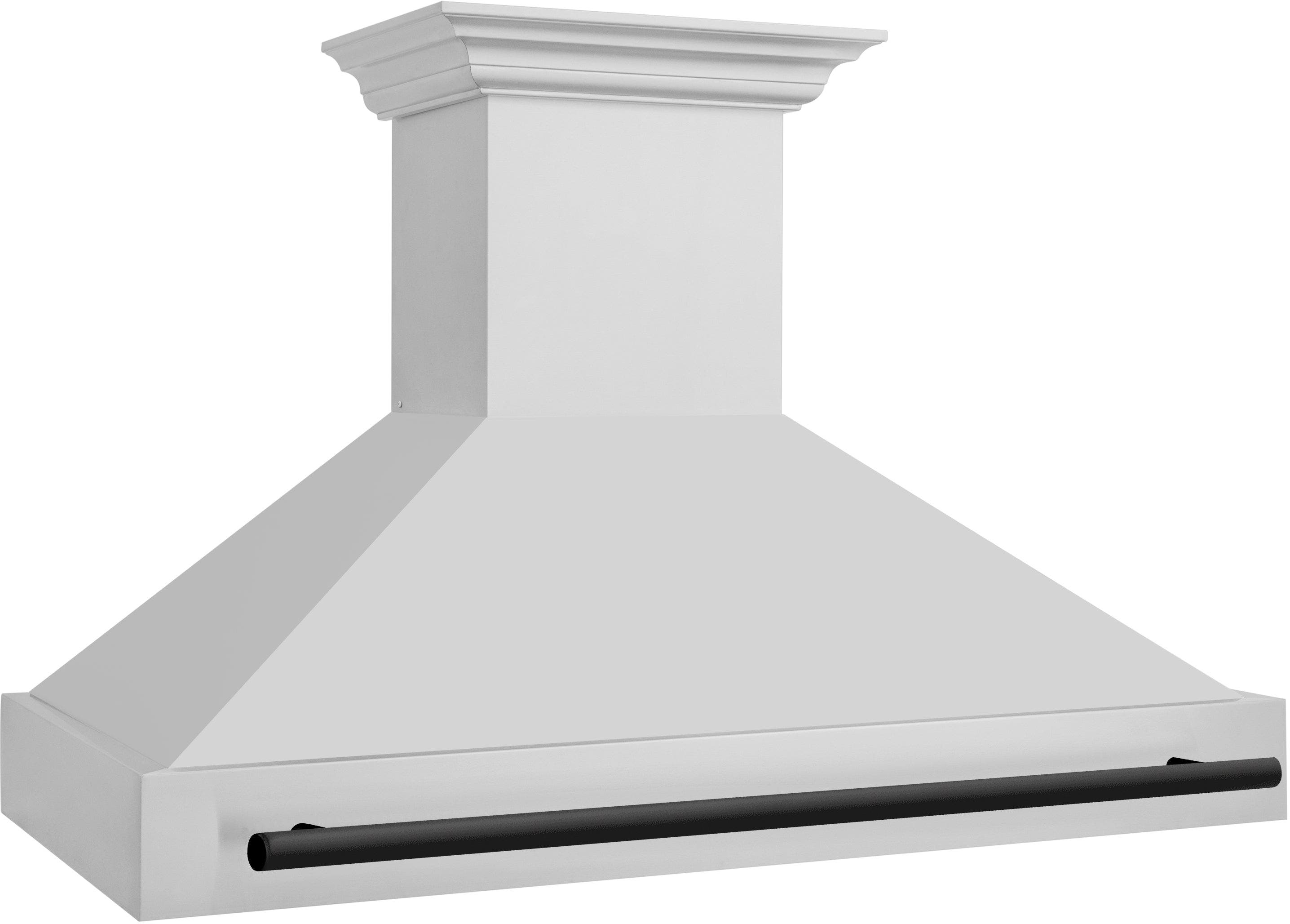 Zline 8654STZ48MB Stainless Steel with Matte Black Handle