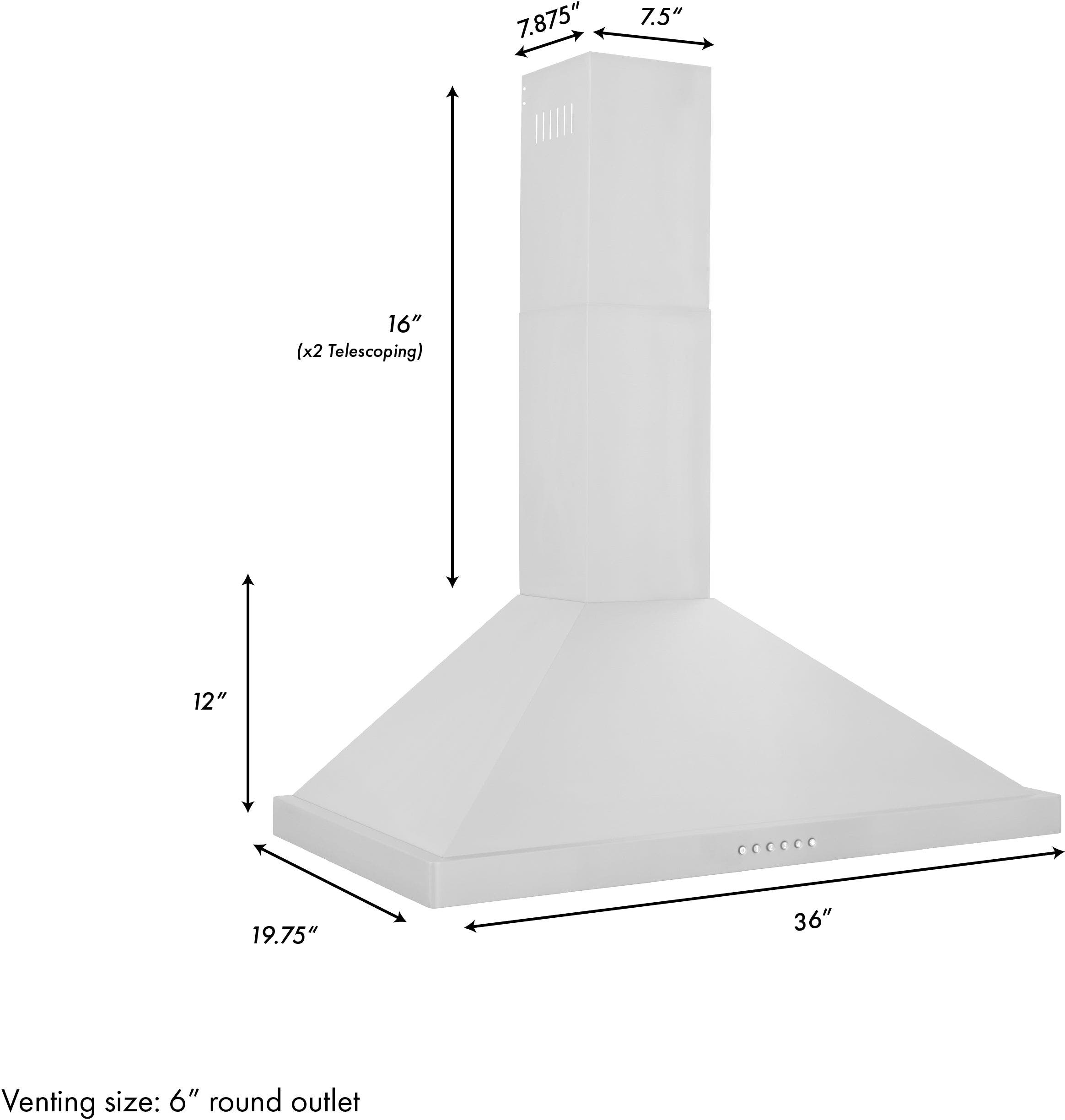 Zline ALP10WL36 Stainless Steel 36 Inch