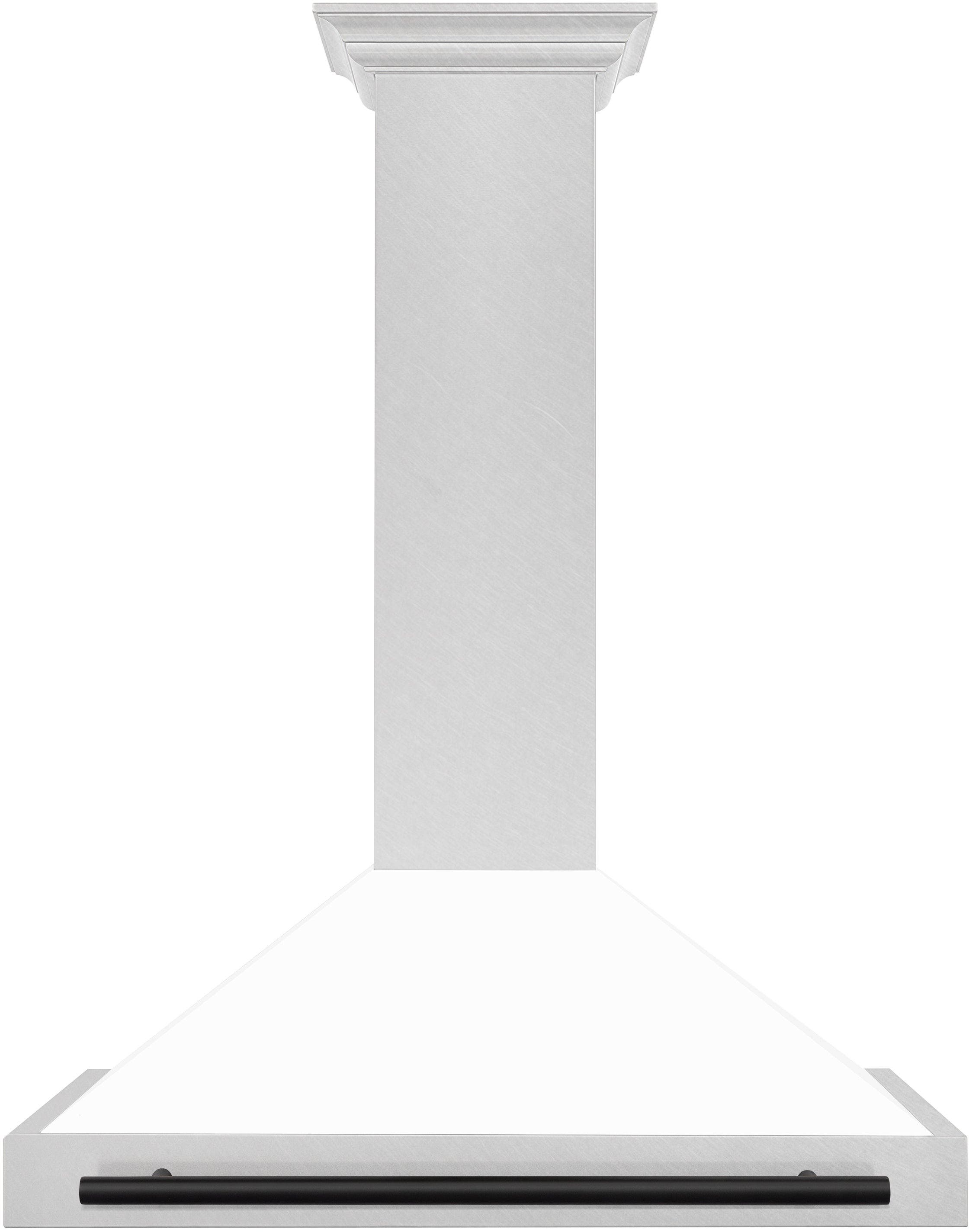 Zline KB4SNZWM36MB DuraSnow Stainless Steel with Matte White Shell an...