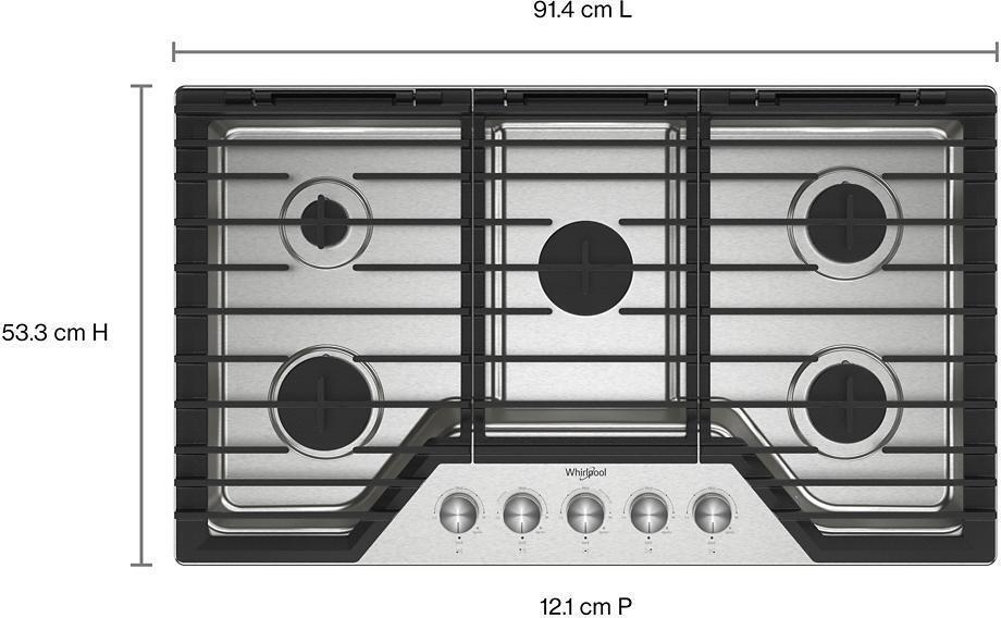 Whirlpool WCGK7036PS Stainless Steel