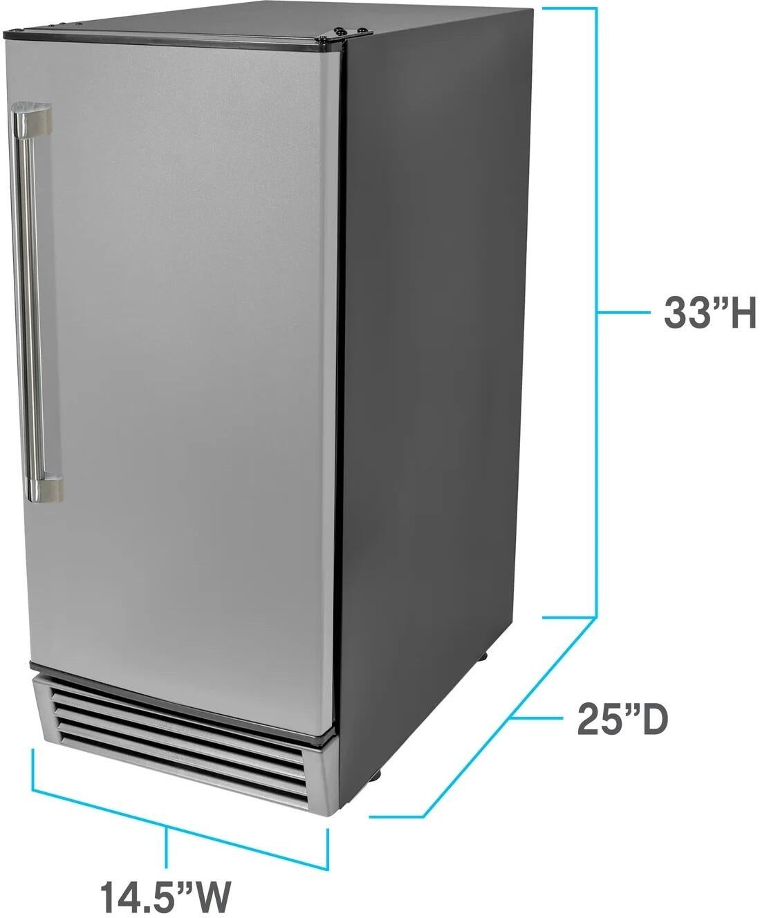 Avanti IME49U3SIS 15 Inch Freestanding and Built-In Ice Maker