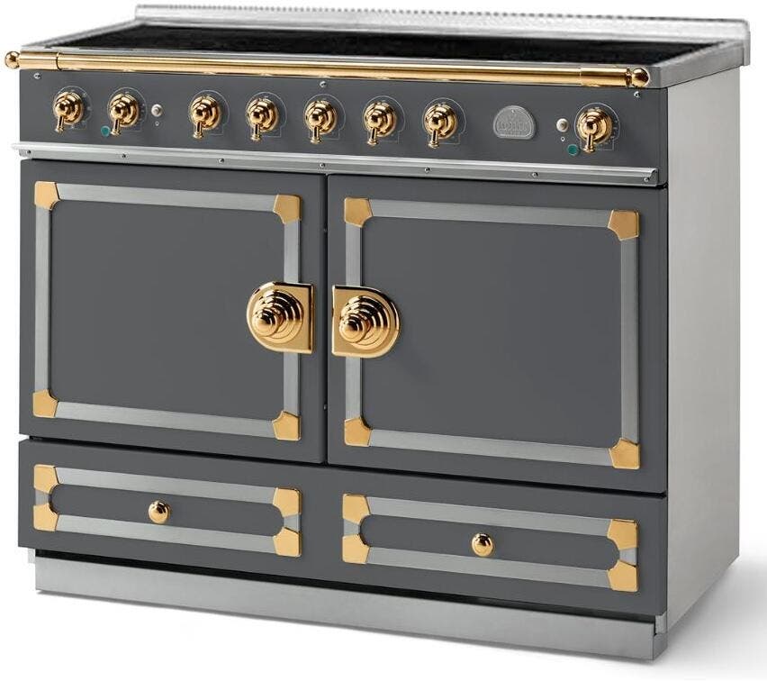 La Cornue C1GFI Stainless Steel & Polished Brass, Graphite