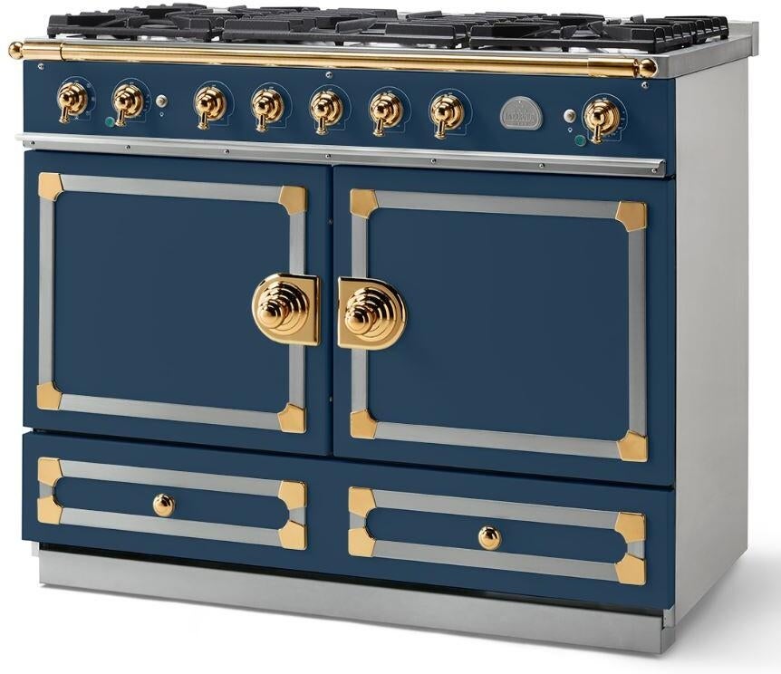 La Cornue C1HF 43 Inch Freestanding Dual Fuel Range Winter Sky