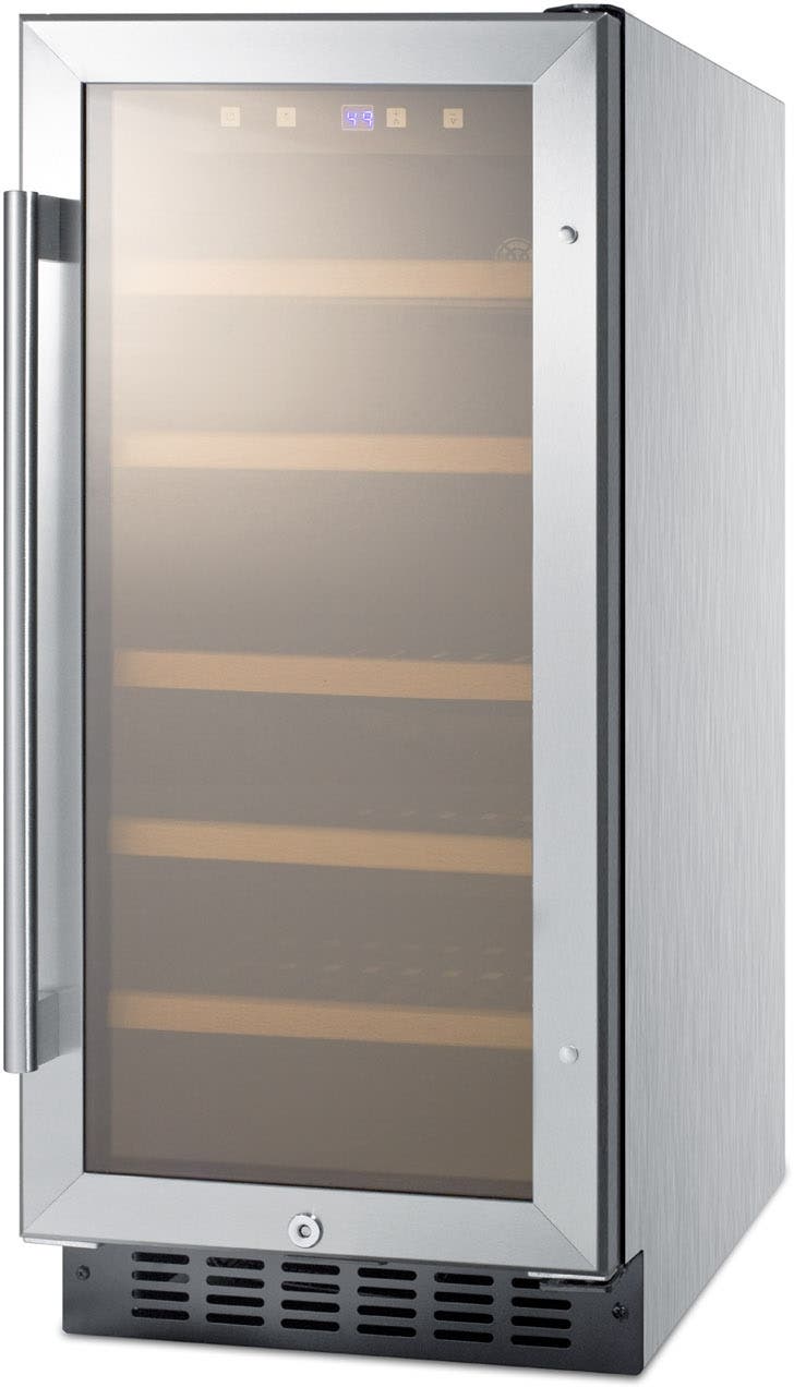 Summit ALWC15CSS Glass/Stainless Steel