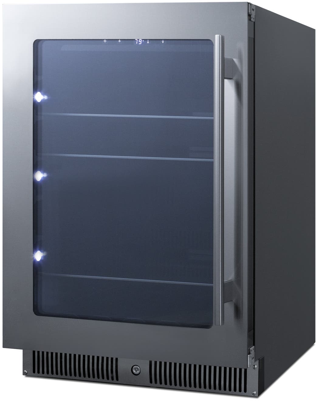 Summit CL24BVLHD Stainless Steel/Black