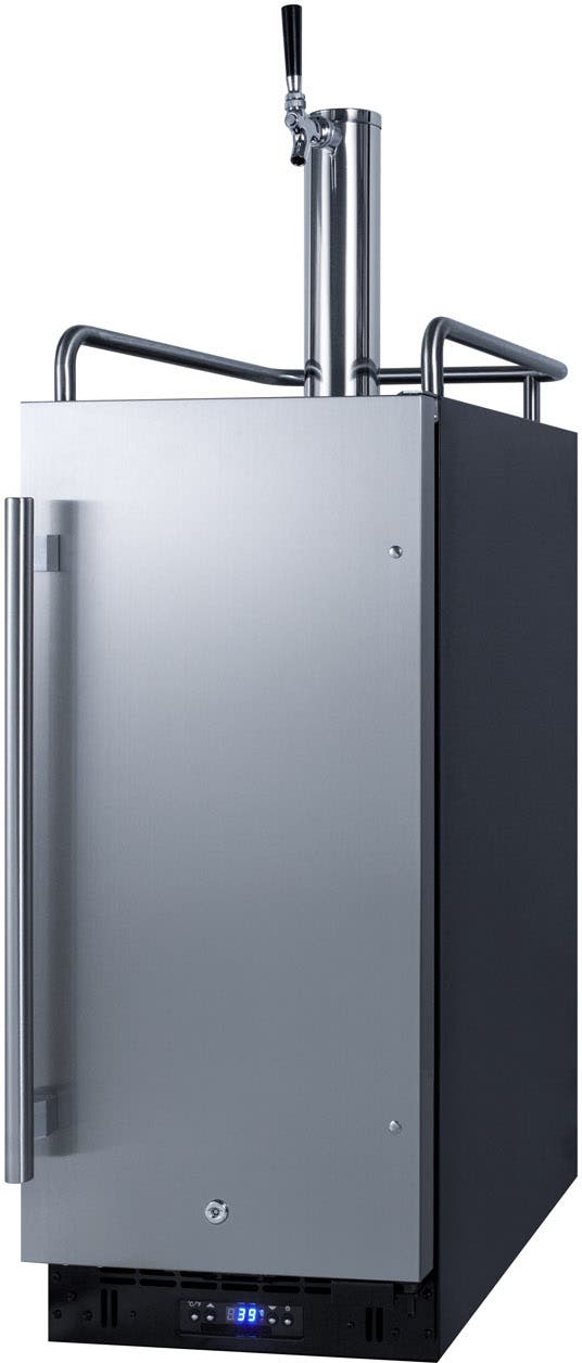 Summit SBC15CF Stainless Steel/Black