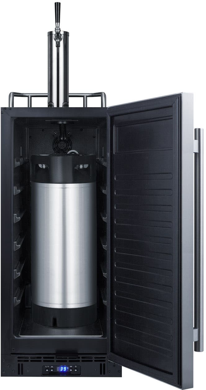 Summit SBC15CF Stainless Steel/Black