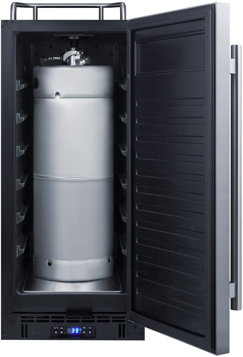 Summit SBC15NK Stainless Steel/Black