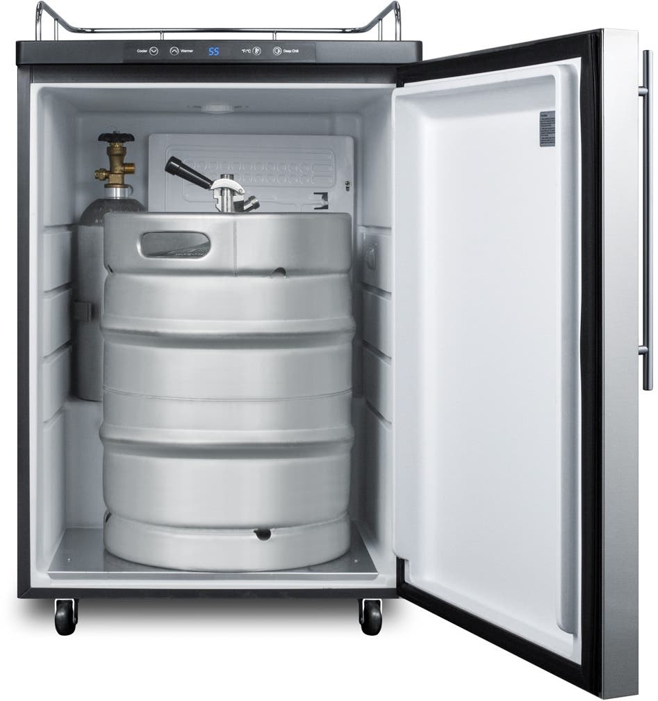 Summit SBC635MBI7NKSSHV Stainless Steel/Black