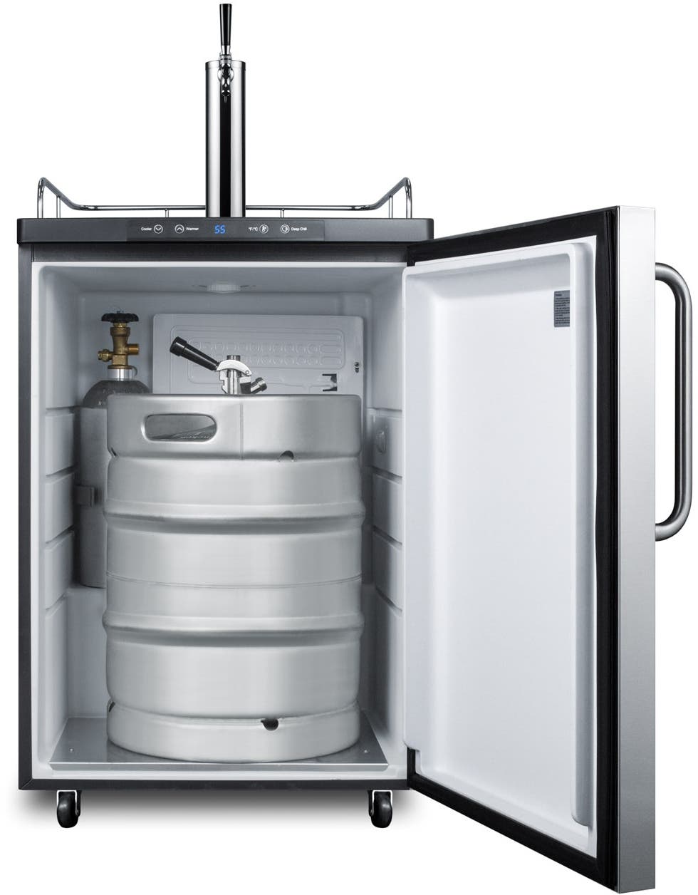 Summit SBC635MBI7SSTB Stainless Steel/Black