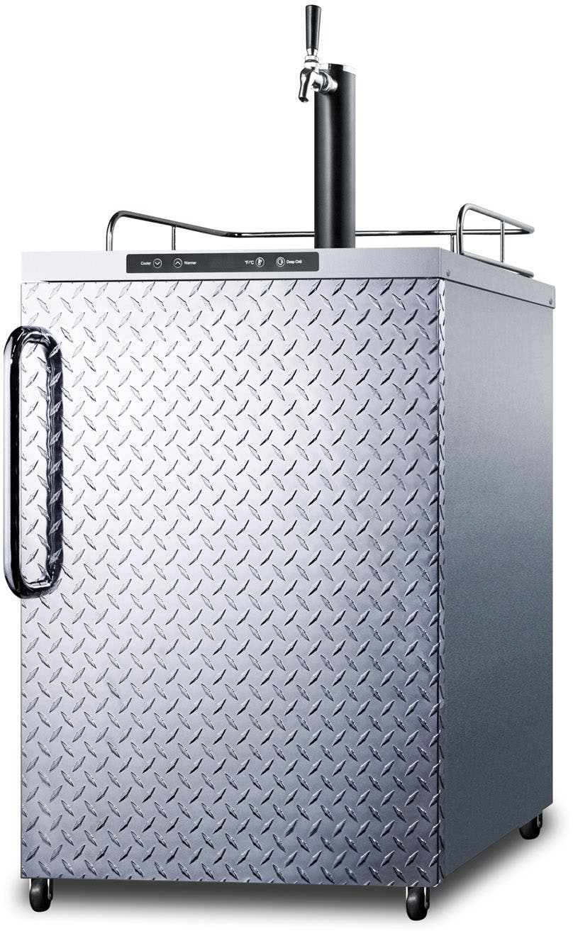 Summit SBC635MBIDPL Diamond Plate/Black, Towel Bar Handle