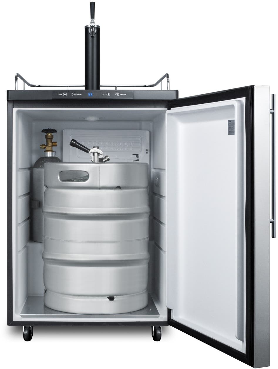 Summit SBC635MBISSHV Stainless Steel/Black, Pro Handle 
