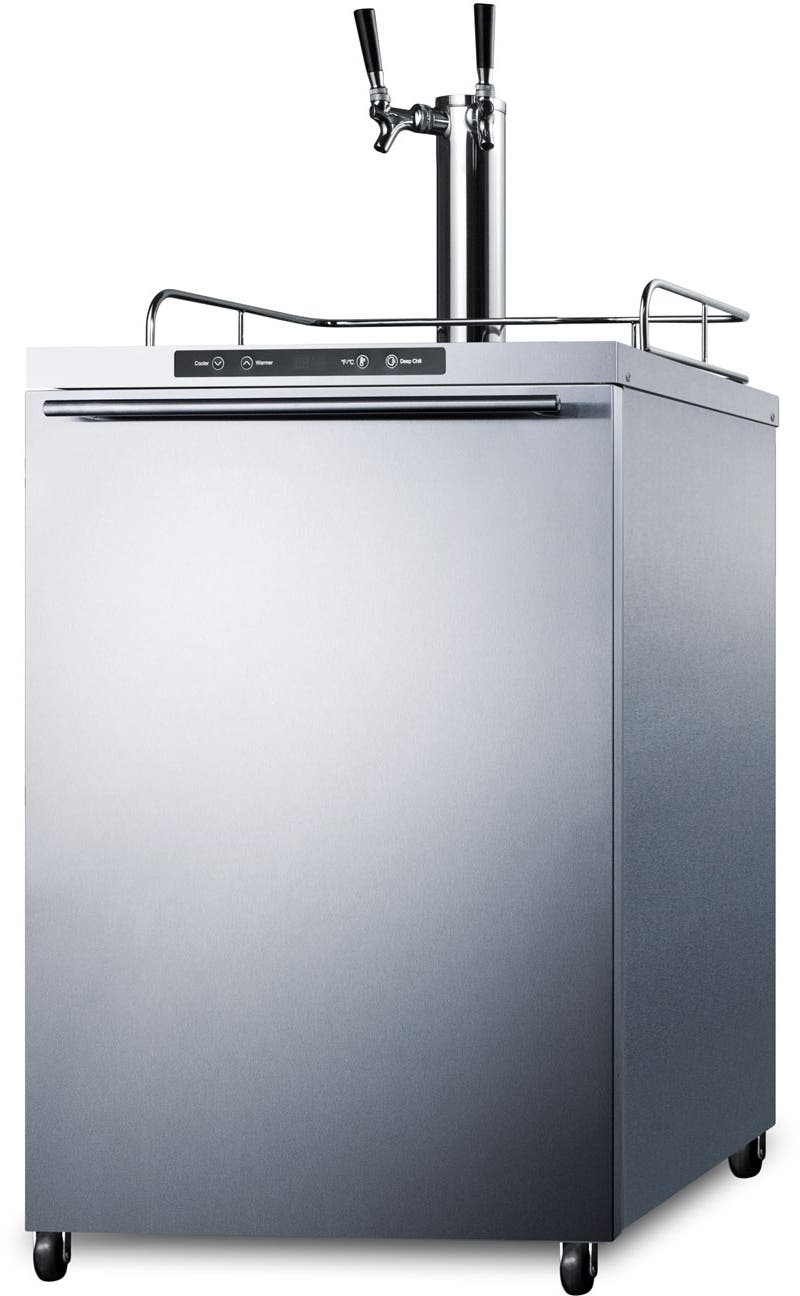 Summit SBC635MOSHHTWIN Stainless Steel, Horizontal Handle