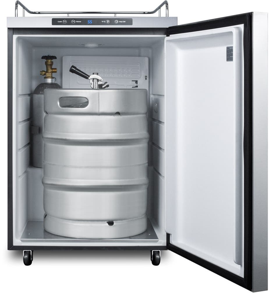 Summit SBC635MOSNKHH Stainless Steel, Horizontal Handle