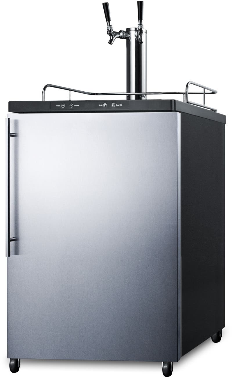 Summit SBC635MSSHVTWIN Stainless Steel/Black, Pro Handle