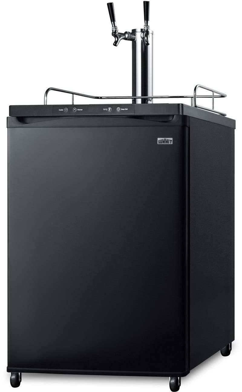 Summit SBC635MTWIN Black Door Twin Taps