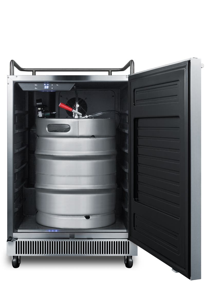 Summit SBC677BINK Stainless Steel, No Tap, Right Hinge