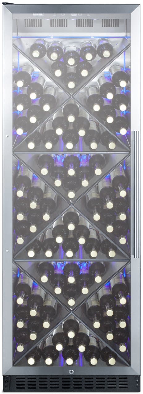 Summit SCR1401LHX Glass/Black, Diamond Shelving