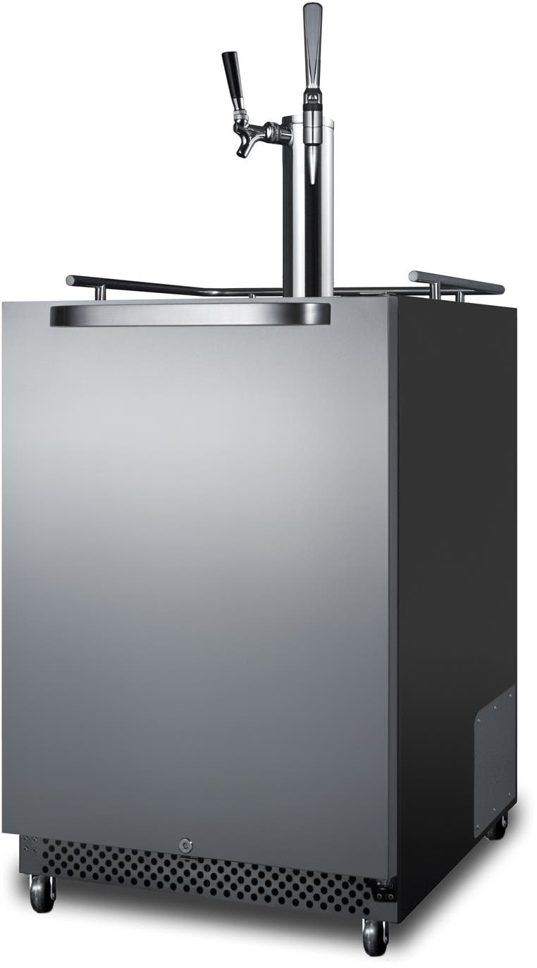 Summit SBC696OSCMTWIN Stainless Steel, W/ Taplock, Right Hinge, W/ Tap K...