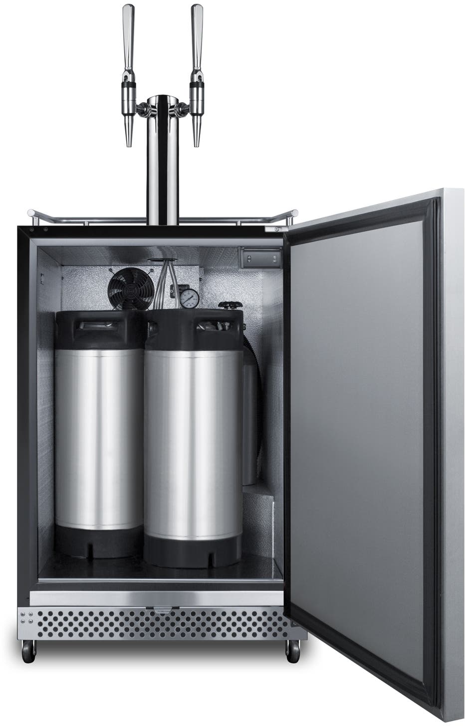 Summit SBC696OSNCFTWIN Stainless Steel, W/ Taplock, Right Hinge, W/ Tap K...