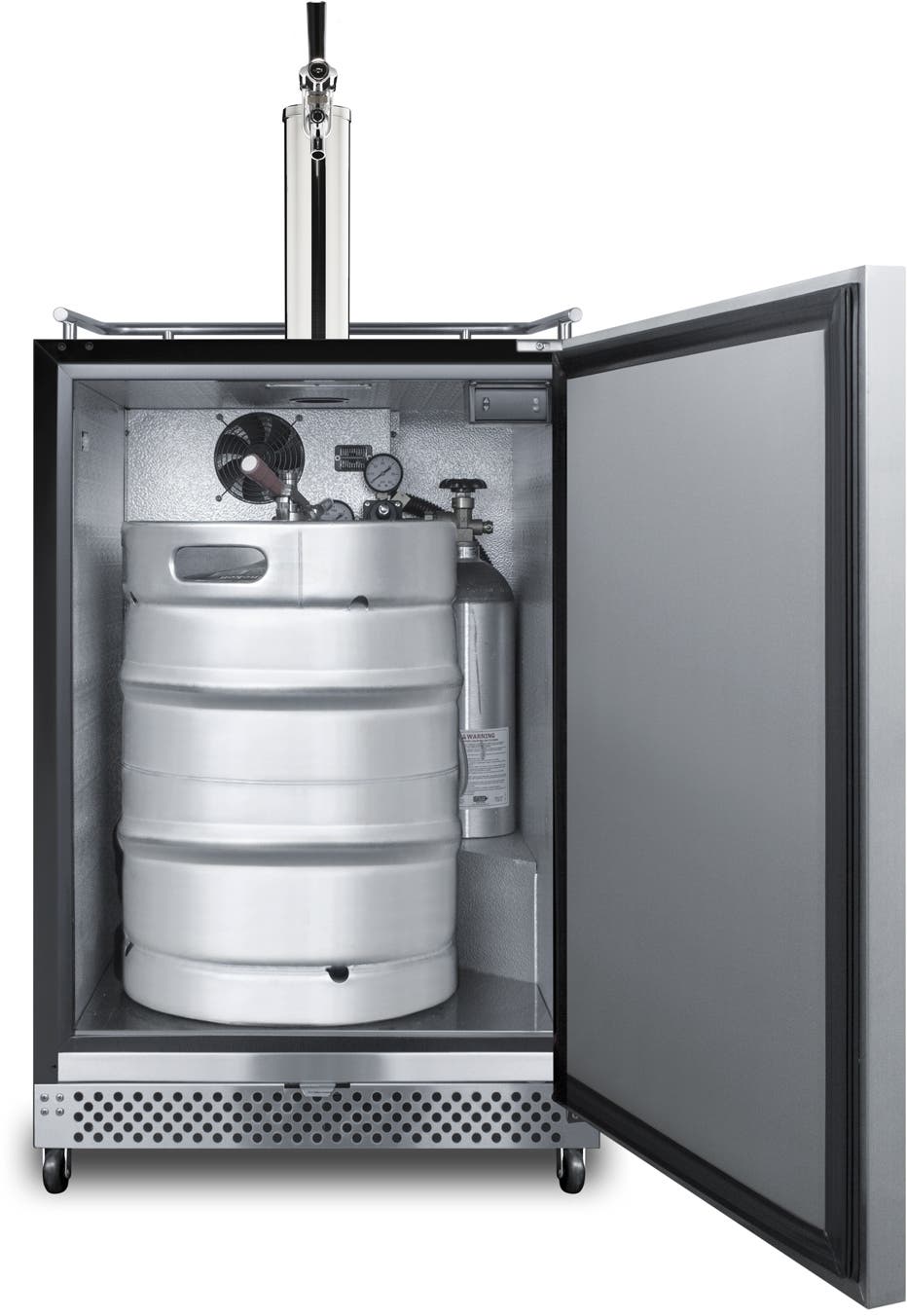 Summit SBC696OSTL Stainless Steel, Right Hinge, W/ Tap Kit