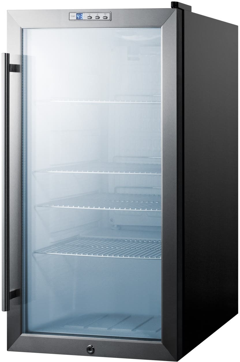 Summit SCR486LBI Stainless Steel/Black, Built In