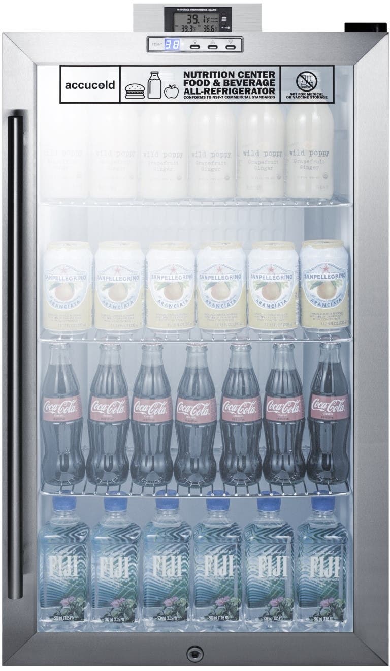 Summit SCR486LNZ Stainless Steel/Black