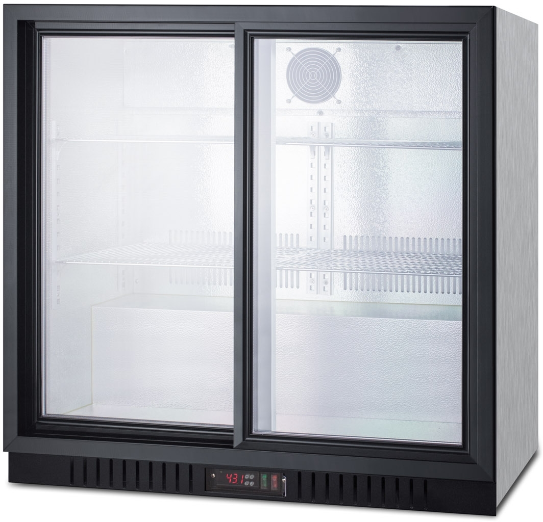 Summit SCR700BCSS Glass/Stainless Steel