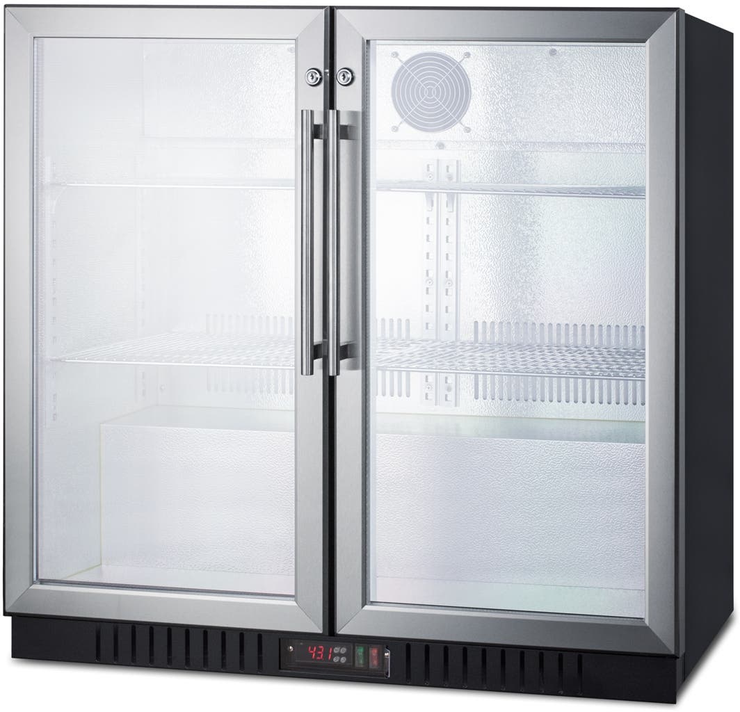 Summit SCR7012DB Glass/Black