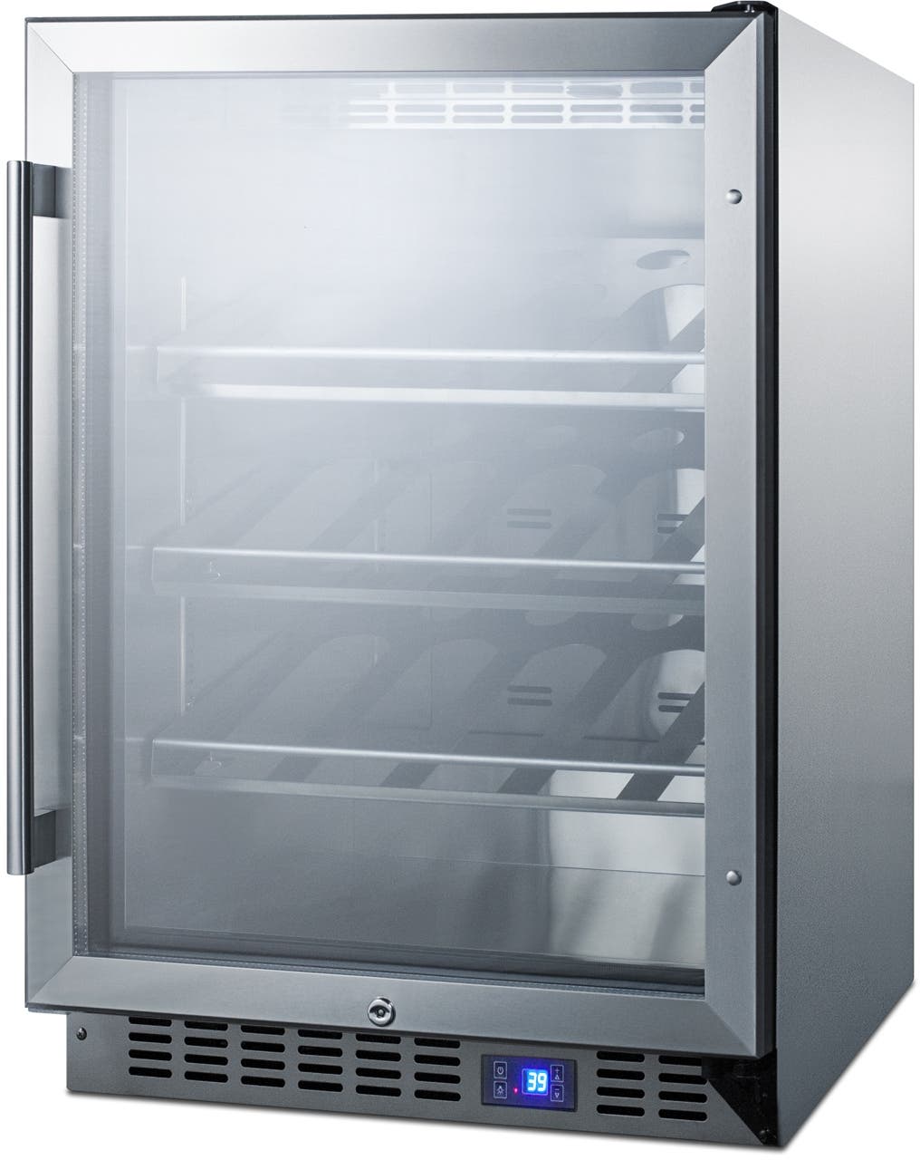 Summit SCR611GLOSCH Glass/Stainless Steel