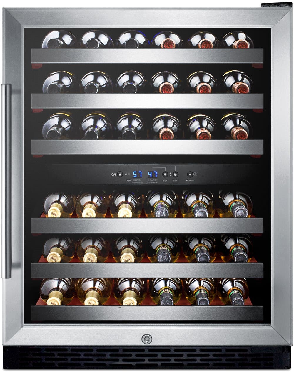 Summit SWC530BLBIST Stainless Steel/Black