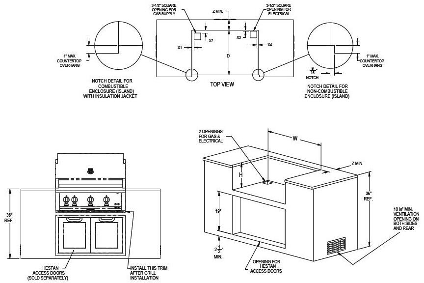 Hestan GSBR42NGOR Citra, Natural Gas