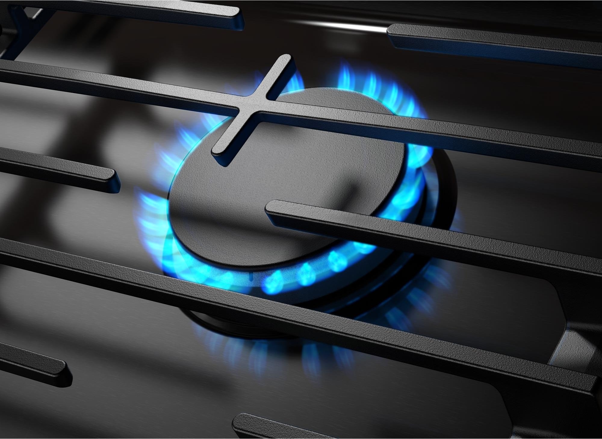 Whirlpool WCGK5036PV 36 Inch Gas Cooktop Black Stainless